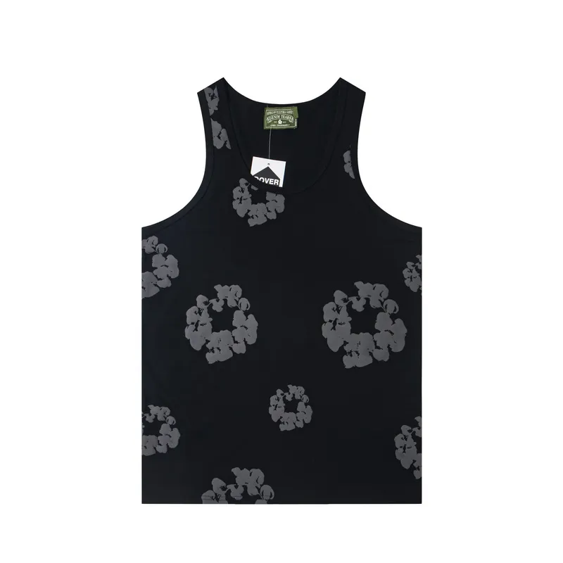 D303# P96 DENIM TEARS foam kapok sleeveless vest S-XL